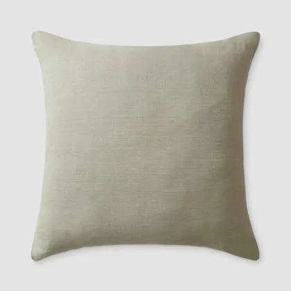 The Citizenry Prisha Linen Pillow | 20" x 20" | Green