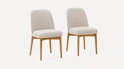 Alto Dining Chairs (Set of 2) - Papyrus/Oak