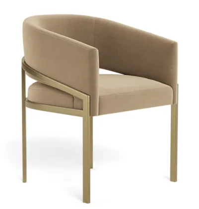 Mina Metal Framed Upholstered Chair
