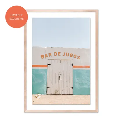 Bar de Jugos - Marfa, TX by Wesley and Emma Teague - 23" x 32"