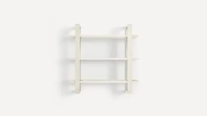 Index Wall Shelf - White - Wood