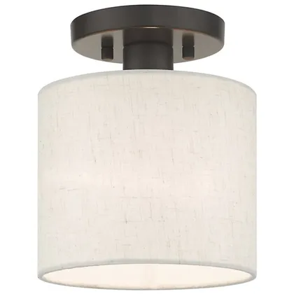 Maureen Tall Shade Semi Flushmount
