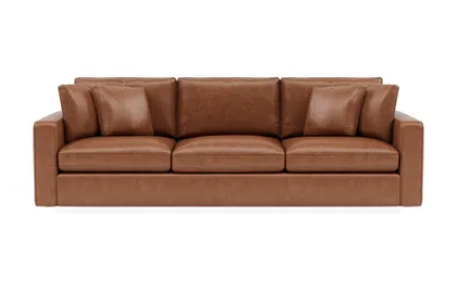 James Leather 3-Seat Sofa
