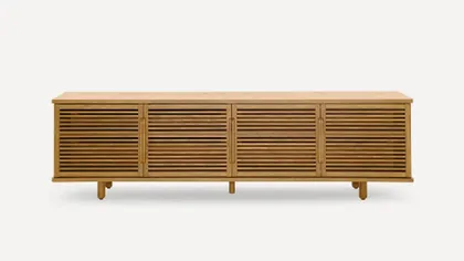 Opera Media Console - Oak - Wood