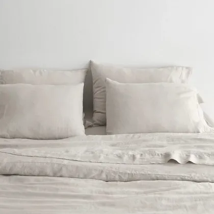 The Citizenry Stonewashed Linen Duvet Cover | King/Cal King | Duvet Only | Seaglass