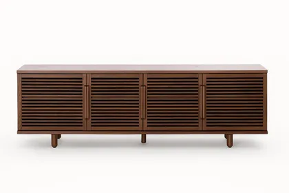 Opera Media Console - Walnut - Wood