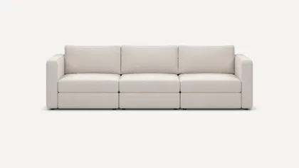 Union Pro 108" 3-Seat Sofa - Ivory - Performance Chenille