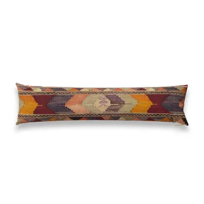 Shell Psychedelic Kilim Pillow by St. Frank | 48" W x 12" H | Linen