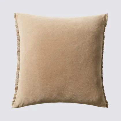 The Citizenry Naveta Velvet Pillow | 22" x 22" | Blue