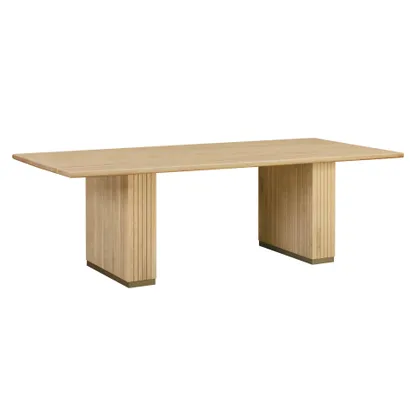Chelsea Natural Oak Wood 96 inch Rectangular Dining Table