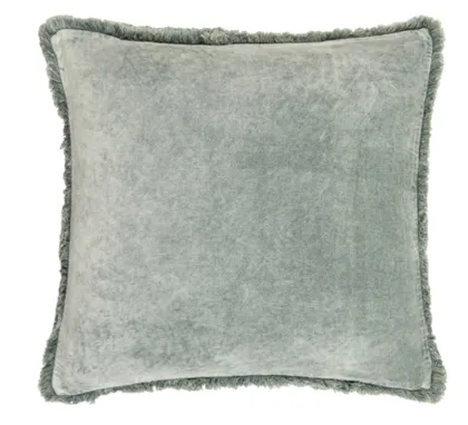 Washed Cotton Velvet WCV-005 18"L x 18"W Polyester Filled Pillow