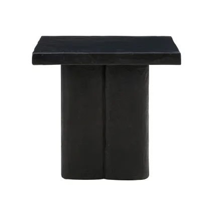 Kayla Black Concrete Side Table