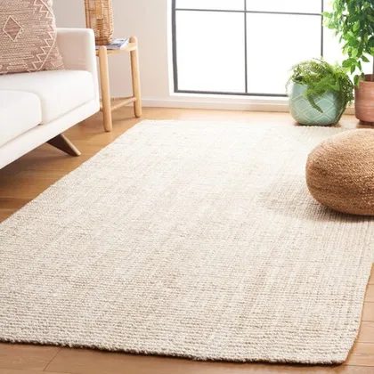 Arlo Home Hand Woven Area Rug, NF730A, Ivory,  9' X 12'