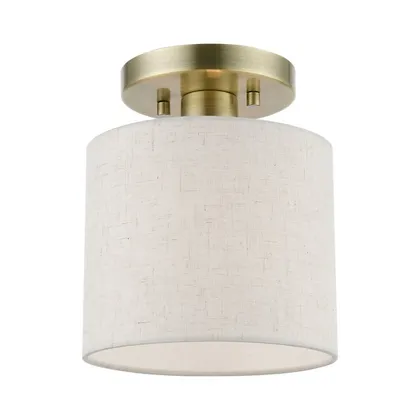 Maureen Tall Shade Semi Flushmount