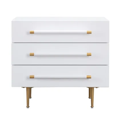 Trident White Nightstand