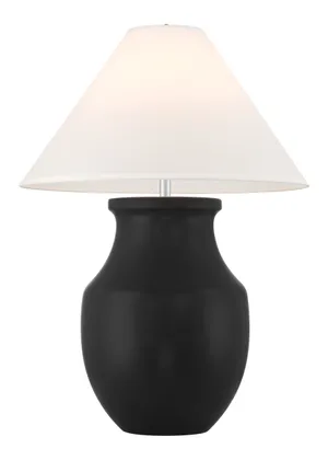 Greenwich Table Lamp | Black Ceramic