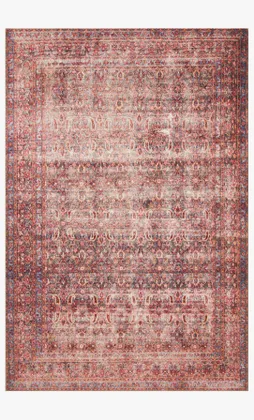 Loloi Loren Eggplant / Crimson 7'-6" x 9'-6"