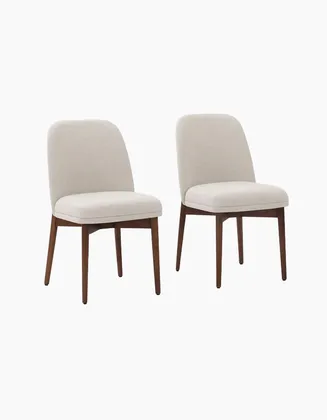 Alto Dining Chairs (Set of 2) - Papyrus/Walnut