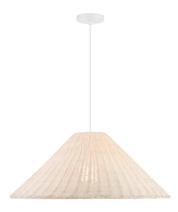 Sonoma Pendant | 26.75" | White Wicker