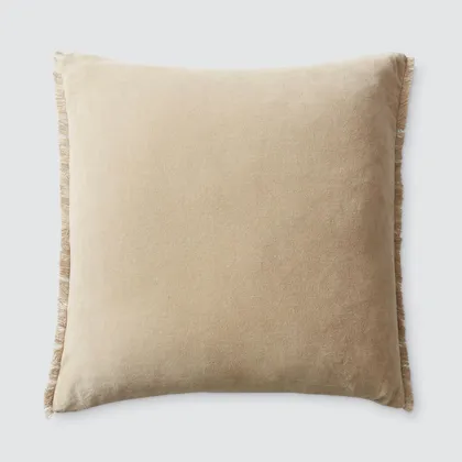 The Citizenry Naveta Velvet Pillow | 18" x 18" | Blue