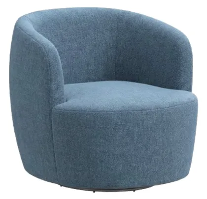 Tub Swivel Chair, Ocean Classic Velvet