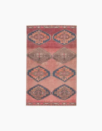 Vibe by Mirta Medallion Pink/ Blue Area Rug (5'X7'6")