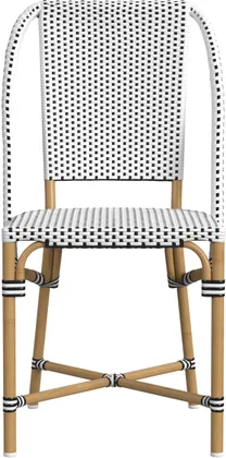 Tobias Black and White Outdoor Dining Chair