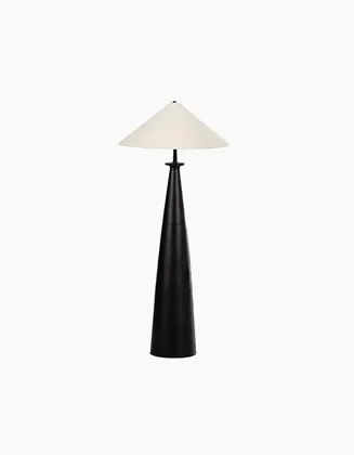 Innes Tapered Shade Floor Lamp-Matte Blk