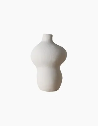 The Citizenry Terranova Vase | Double Curve | Ivory