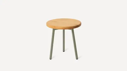 Dunes Outdoor Teak Side Table - Teak/Rosemary