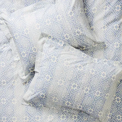 Light Star Muong Pillowcases + Shams by St. Frank | Blue | Standard Sham Set | Cotton