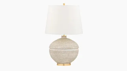 Katonah Table Lamp, Gold Leaf