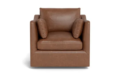 Caitlin Leather Swivel Chair by The EverygirlÃ?Â®