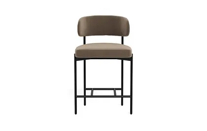 Hollis Metal Framed Upholstered Counter Stool