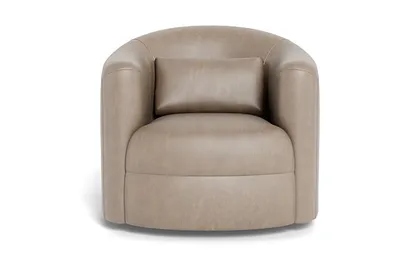 Fiona Leather Swivel Chair