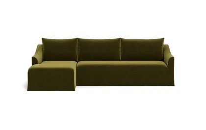 Dixon Slipcovered 3-Seat Left Chaise Sectional