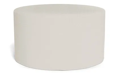Dixon Slipcovered Round Ottoman