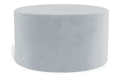Dixon Slipcovered Round Ottoman