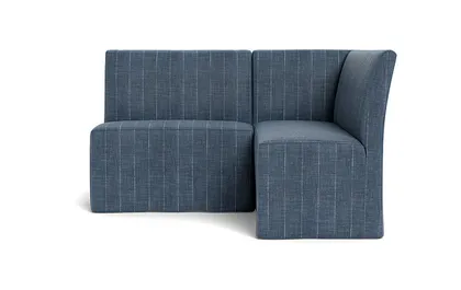 Dorian Slipcovered Petite Right Banquette