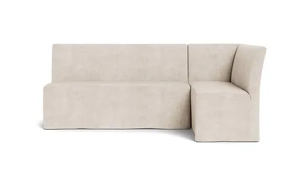 Dorian Slipcovered Right Banquette