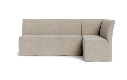 Dorian Slipcovered Right Banquette