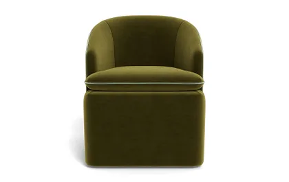 Daphne Upholstered Chair with Contrast Piping
