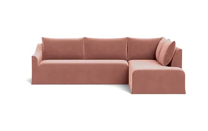 Dixon Slipcovered 3-Seat Right Bumper Sectional