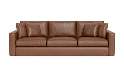 James Leather 3-Seat Sofa