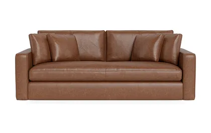 James Leather 2-Seat Sofa