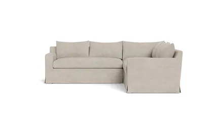 Sloan Slipcovered Corner 4-Seat Sectional Sofa