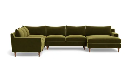 Sloan 4-Piece Corner Sectional Sofa with Right Chaise