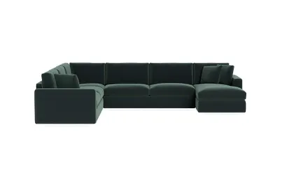 James 4-Piece 5-Seat Corner Chaise Sectional Right