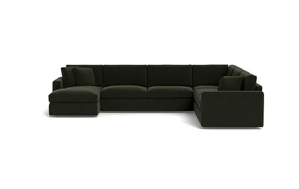 James 4-Piece 5-Seat Corner Chaise Sectional Left