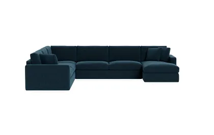 James 4-Piece 5-Seat Corner Chaise Sectional Right